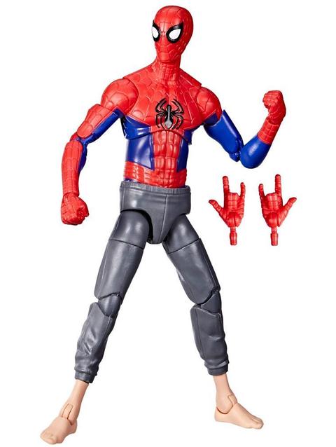 Marvel Legends Series Spider-Man: Across the Spider-Verse (Part One) Peter B Parker 6-inch Action Figure, 2 Accessories