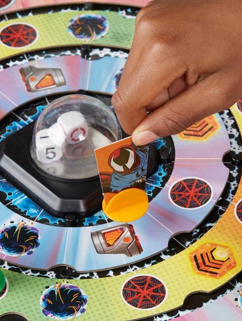 Trouble: Spider-Man Across the Spider-Verse Part One Edition Game for Marvel Fans, Ages 8+, 2-4 Players, Rotating Gameboard