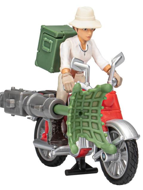 Indiana Jones Worlds of Adventure Helena Shaw with Motorcycle Figure & Vehicle (2.5”)