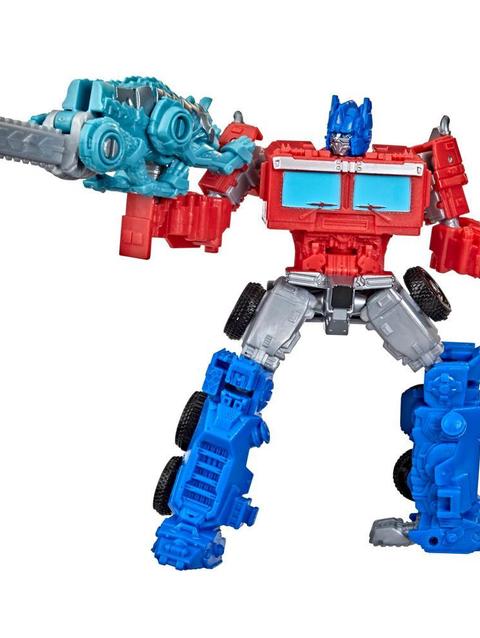 Transformers: Rise of the Beasts Movie Beast Alliance Beast Weaponizers 2-Pack Optimus Prime Toy, 6 and Up, 5-inch