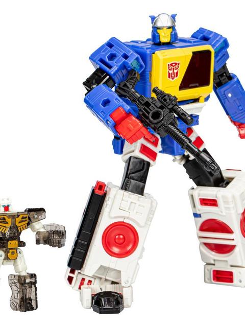 Transformers Legacy Evolution Voyager Twincast and Autobot Rewind Converting Action Figures (7”)