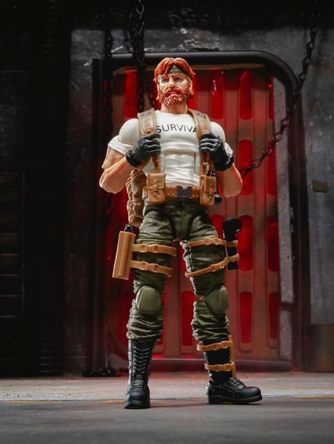 G.I. Joe Classified Series Stuart "Outback" Selkirk Action Figure 63 Collectible Toy, Accessories, Custom Package Art