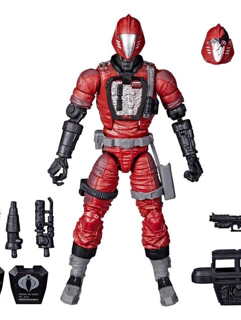 G.I. Joe Classified Series CRIMSON B.A.T. Action Figure 60 Collectible Toy, Multiple Accessories, Custom Package Art