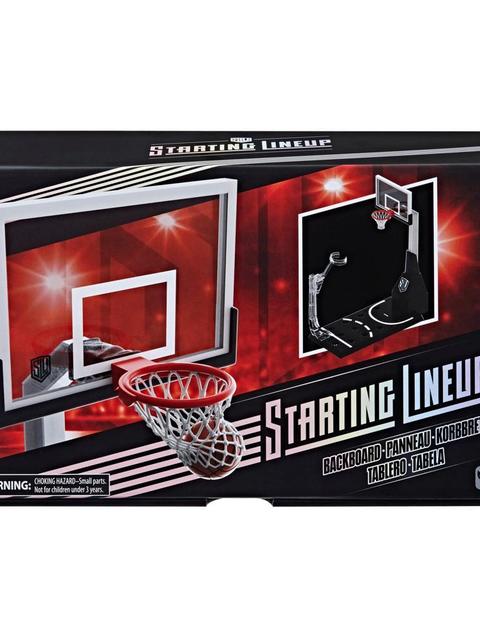 Hasbro Starting Lineup NBA Series 1 Backboard Toy, Basketball Hoop Set, Compatible with 6-inch Starting Lineup NBA Figures