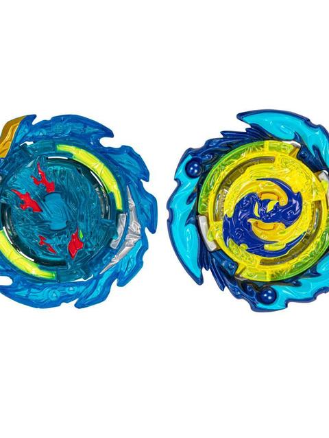 Beyblade Burst QuadStrike Komet Helios H8 and Tidal Pandora Epic P8 Dual Pack, Battling Game Toy