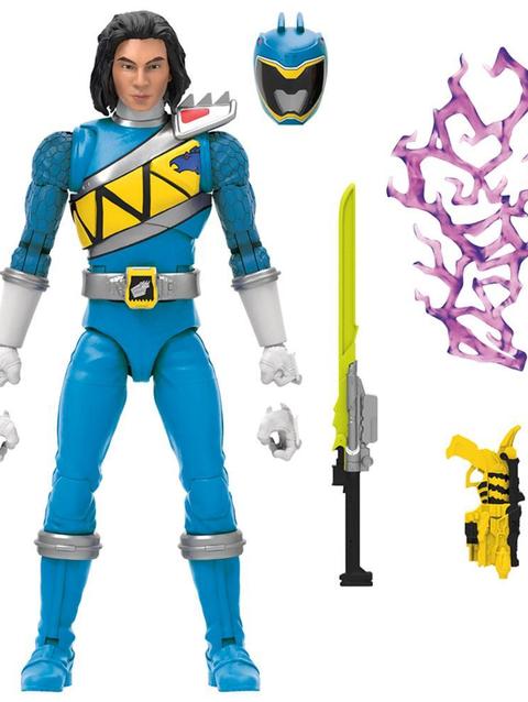 Power Rangers Lightning Collection Dino Charge Blue Ranger 6-Inch Action Figure Collectible