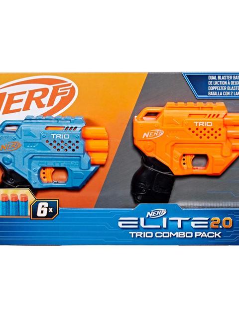 Nerf Elite 2.0 Trio Combo Pack Includes 2 Trio Nerf Blasters and 6 Nerf Elite Darts