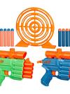 Nerf Elite 2.0 Face Off Target Set, Includes 2 Toy Foam Dart Blasters & Target & 12 Nerf Elite Darts