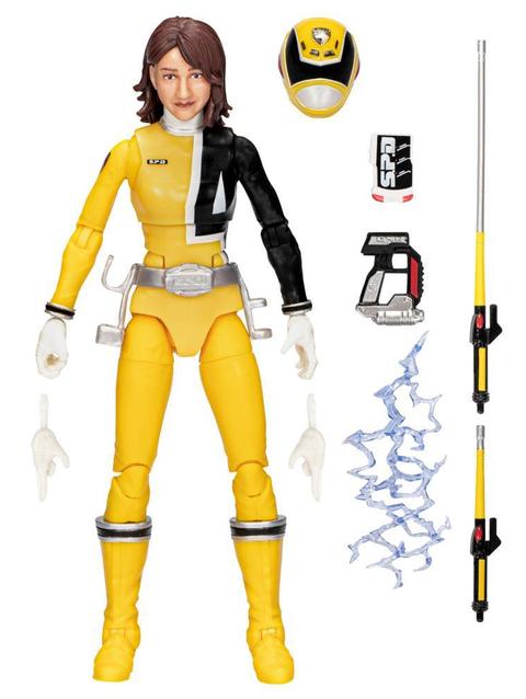 Power Rangers Lightning Collection S.P.D. Yellow Ranger 6-Inch Premium Collectible Action Figure Toy with Accessories