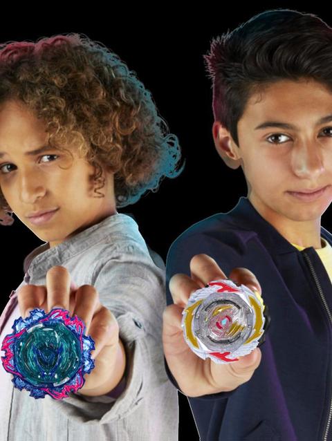 Beyblade Burst QuadStrike Gambit Dragon D8 and Ambush Achilles A8 Dual Pack, Battling Game Toy