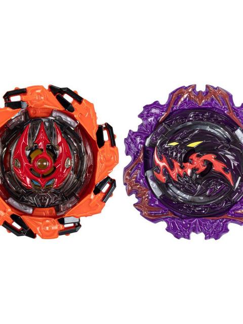 Beyblade Burst QuadStrike Ambush Nyddhog N8 and Chain Poseidon P8 Dual Pack, Battling Game Toy