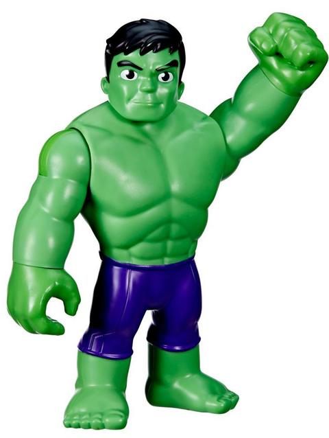 Marvel Spidey and His Amazing Friends Supersized Hulk Action Figure, Preschool Toy, Age 3 and Up