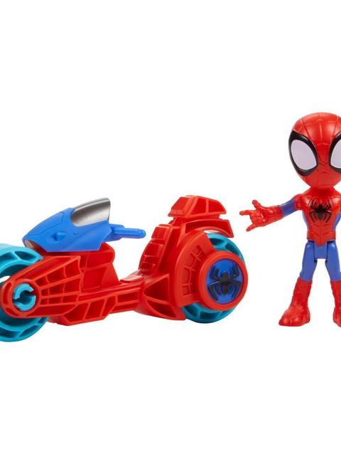 Marvel Spidey and His Amazing Friends, Spidey Action Figure & Toy Motorcycle, Kids 3 and Up