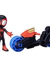 Marvel Spidey and His Amazing Friends, Miles Morales Action Figure & Toy Motorcycle, Kids 3 and Up