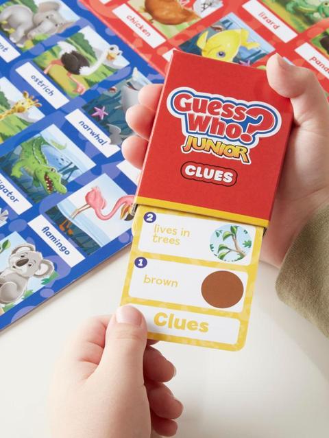 Guess Who? Junior Board Game for Kids Ages 3 and Up, Preschool Games, Kids Games