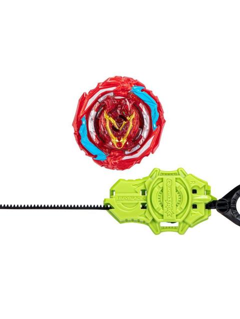 Beyblade Burst QuadStrike Zeal Achilles A8 Starter Pack, Battling Game Toy with Launcher