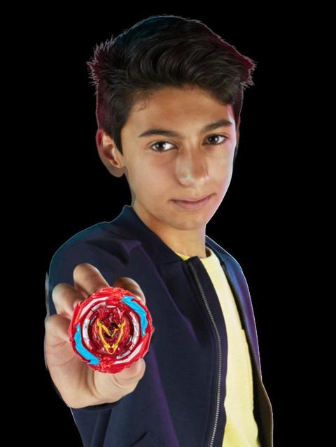 Beyblade Burst QuadStrike Zeal Achilles A8 Starter Pack, Battling Game Toy with Launcher