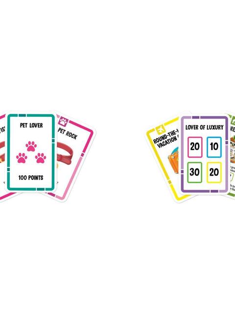 The Game of Life Goals Game, Quick-Playing Card Game for 2-4 Players, For Ages 8 and Up