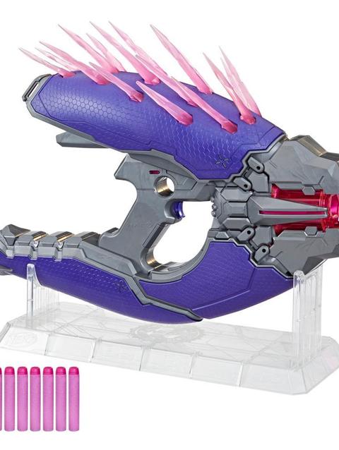 Nerf LMTD Halo Needler Dart-Firing Blaster, Light-Up Needles, 10-Dart Drum, 10 Nerf Elite Darts, Game Card