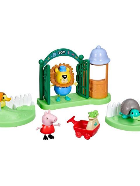 Peppa Pig Toys Peppa's Day at the Zoo Preschool Playset, 2 Figures and 6 Accessories