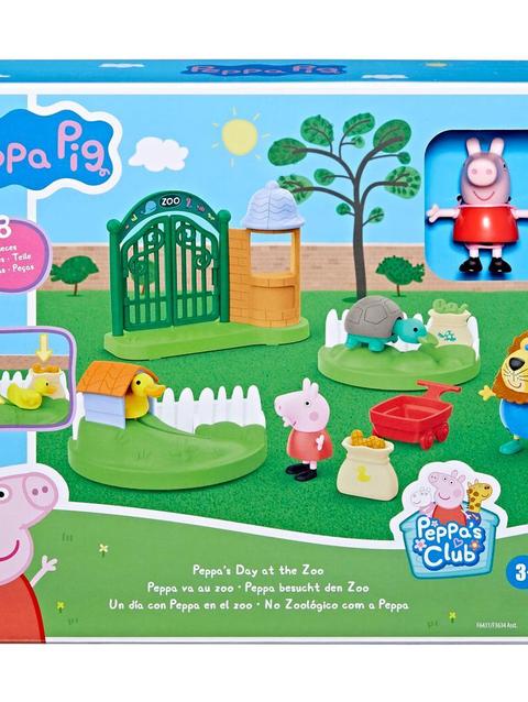 Peppa Pig Toys Peppa's Day at the Zoo Preschool Playset, 2 Figures and 6 Accessories