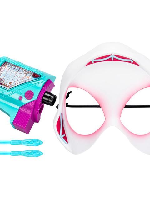 Marvel Spider-Man: Across the Spider-Gwen Web-Shot Slinger Mask and Blaster Set, Marvel Toys for Kids Ages 5 and Up