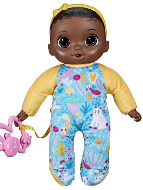 Baby Alive Soft ‘n Cute Doll, Black Hair, 11-Inch First Baby Doll Toy, Washable Soft Doll, Toddlers Kids 18 Months Up