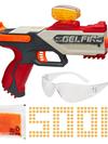 Nerf Pro Gelfire Legion Blaster, 5000 Gelfire Rounds, 130 Round Hopper, Eyewear