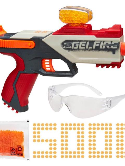 Nerf Pro Gelfire Legion Blaster, 5000 Gelfire Rounds, 130 Round Hopper, Eyewear