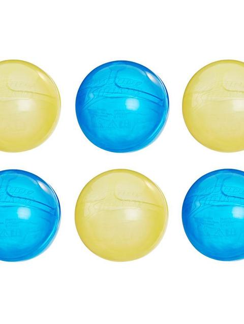 Nerf Super Soaker Hydro Balls 6-Pack, Reusable Water-Filled Balls