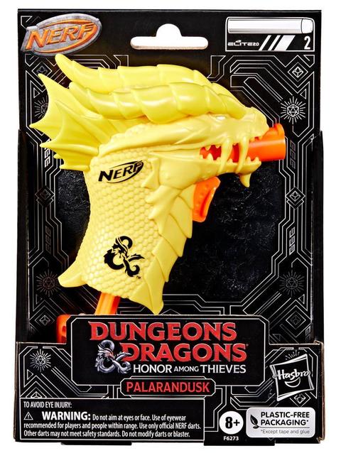 Nerf MicroShots Dungeons & Dragons Palarandusk Blaster and 2 Nerf Elite 2.0 Darts