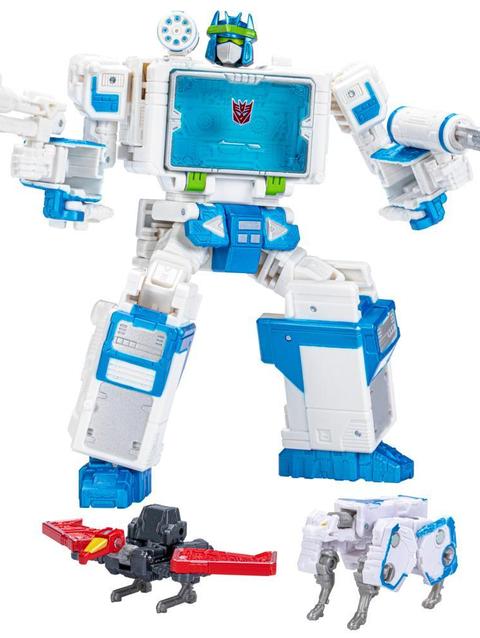 Transformers Generations Shattered Glass Collection Voyager Class Soundwave, Laserbeak, and Ravage, Age 8 and Up, 7-inch