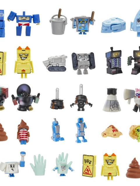 Transformers Toys BotBots Series 6 Custodial Crew & Pet Mob 8-Pack Bundle– 2-In-1 Collectible Figures - Kids Ages 5 & Up