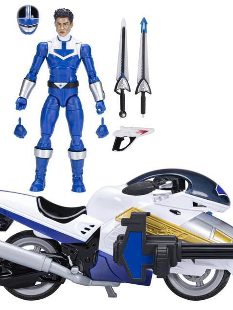 Power Rangers Lightning Collection Time Force Blue Ranger and Vector Cycle Action Figures