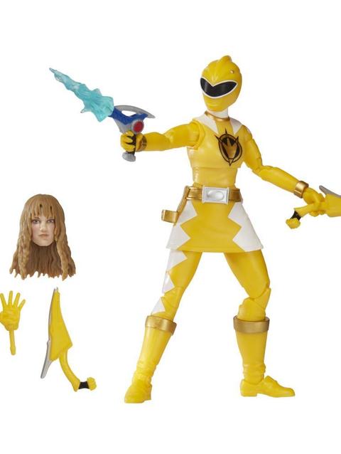 Power Rangers Lightning Collection Dino Thunder Yellow Ranger 6-Inch Premium Collectible Action Figure Toy, Accessories