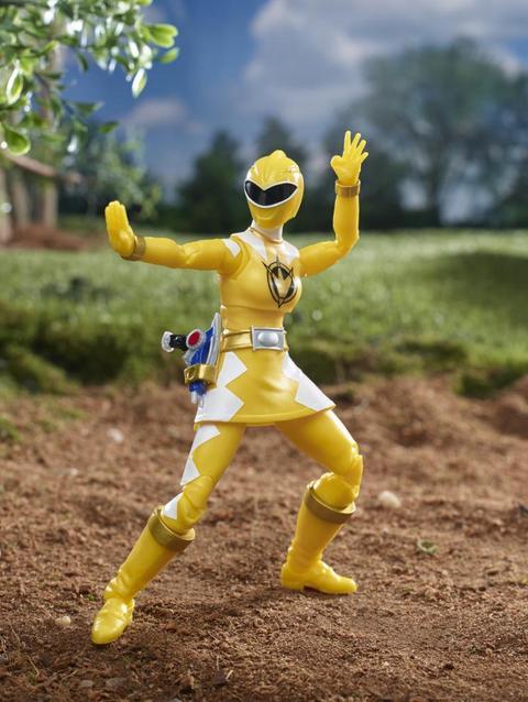 Power Rangers Lightning Collection Dino Thunder Yellow Ranger 6-Inch Premium Collectible Action Figure Toy, Accessories