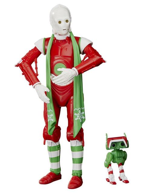 Star Wars The Black Series Protocol Droid (Holiday Edition) and BD Droid Toys, 6-Inch-Scale Holiday-Themed Figures