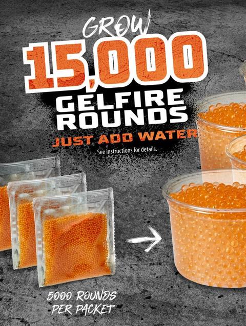 Nerf Pro Gelfire Refill, 15000 Dehydrated Gelfire Rounds For Nerf Gelfire Blasters