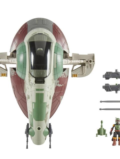 Star Wars Mission Fleet Starship Skirmish, Boba Fett and Starship Toy for Kids, 2.5-Inch-Scale Figure and Vehicle