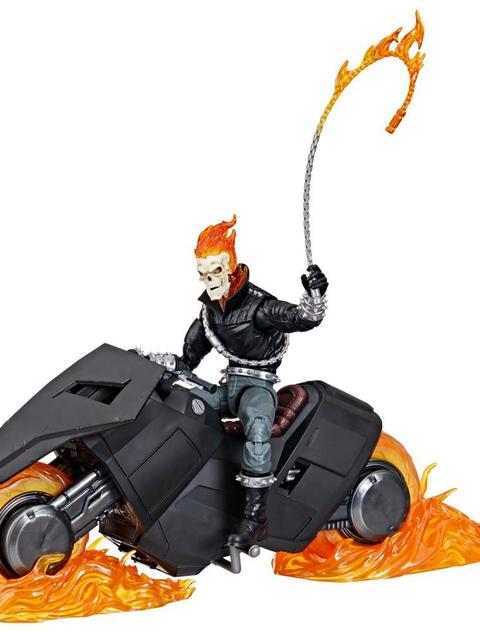 Marvel Legends Series Ghost Rider, 6" Comics Collectible Action Figure with Motorcycle