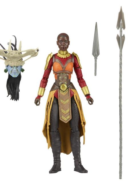 Marvel Legends Series Black Panther Wakanda Forever Okoye 6-inch Action Figure Toy, 2 Accessories, 1 Build-A-Figure Part