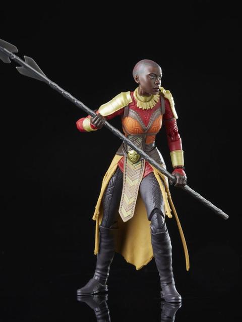 Marvel Legends Series Black Panther Wakanda Forever Okoye 6-inch Action Figure Toy, 2 Accessories, 1 Build-A-Figure Part