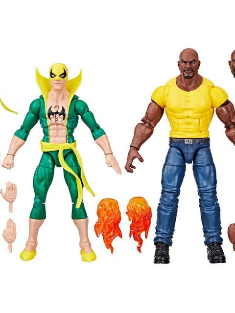 Marvel Legends Series Iron Fist and Luke Cage, 6" Comics Collectible Action Figures