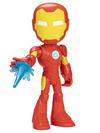 Marvel Spidey and His Amazing Friends Supersized Iron Man Action Figure, Preschool Superhero Toy for Kids Ages 3 and Up