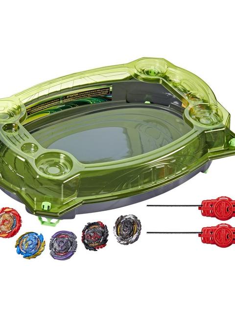 Beyblade Burst QuadDrive Collision Nebula Battle Set Game -- Beystadium, 2 Toy Tops and 2 Launchers for Ages 8 and Up