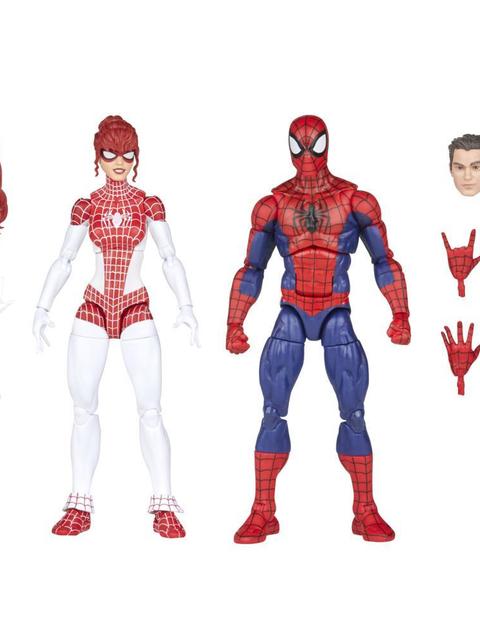 Marvel Legends Series Spider-Man 6-inch Spider-Man and Marvel’s Spinneret Action Figure 2-Pack, Includes 10 Accessories