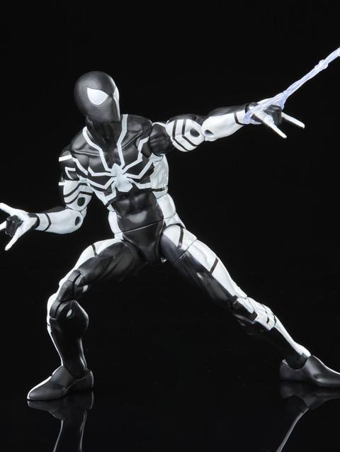 Marvel Legends Series Spider-Man 6-inch Future Foundation Spider-Man (Stealth Suit) Action Figure Toy, Includes 4 Accessories