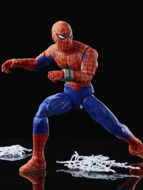 Marvel Legends Series Spider-Man 60th Anniversary Japanese Spider-Man 6-Inch Action Figures, 6 Accessories