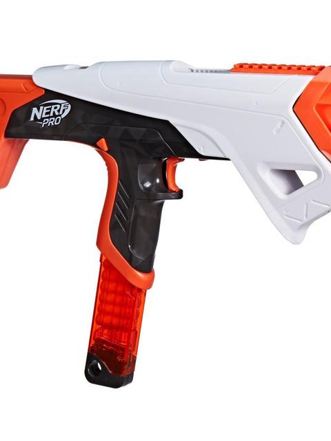 Nerf Pro Torrent Half-Length Dart Blaster, 15 Nerf Pro Half-Length Darts, Magazine, 14+