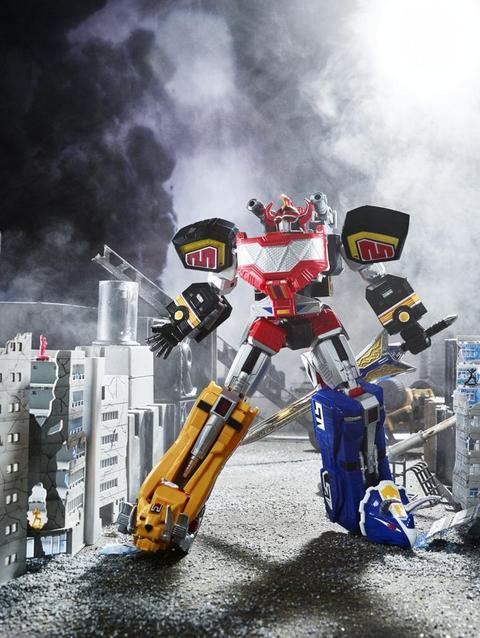 Hasbro Power Rangers Lightning Collection Zord Ascension Project Mighty Morphin Dino Megazord 1:144 Scale Collectible